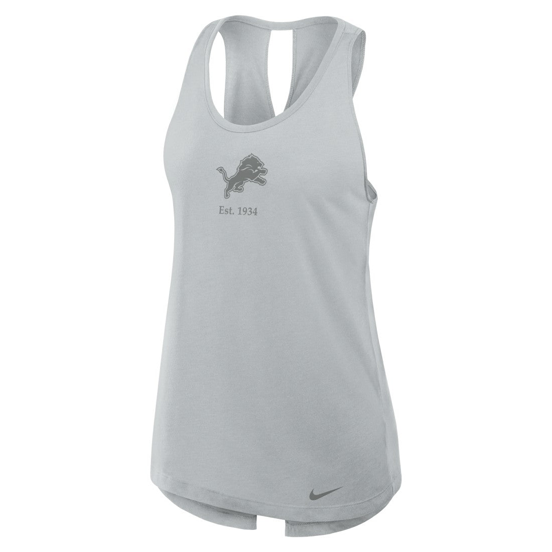 Women's Glory Open-Back Crisscross Dri-FIT Tank Top - Detroit Lions