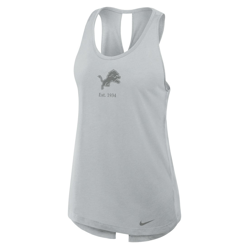 Women's Glory Open-Back Crisscross Dri-FIT Tank Top - Detroit Lions