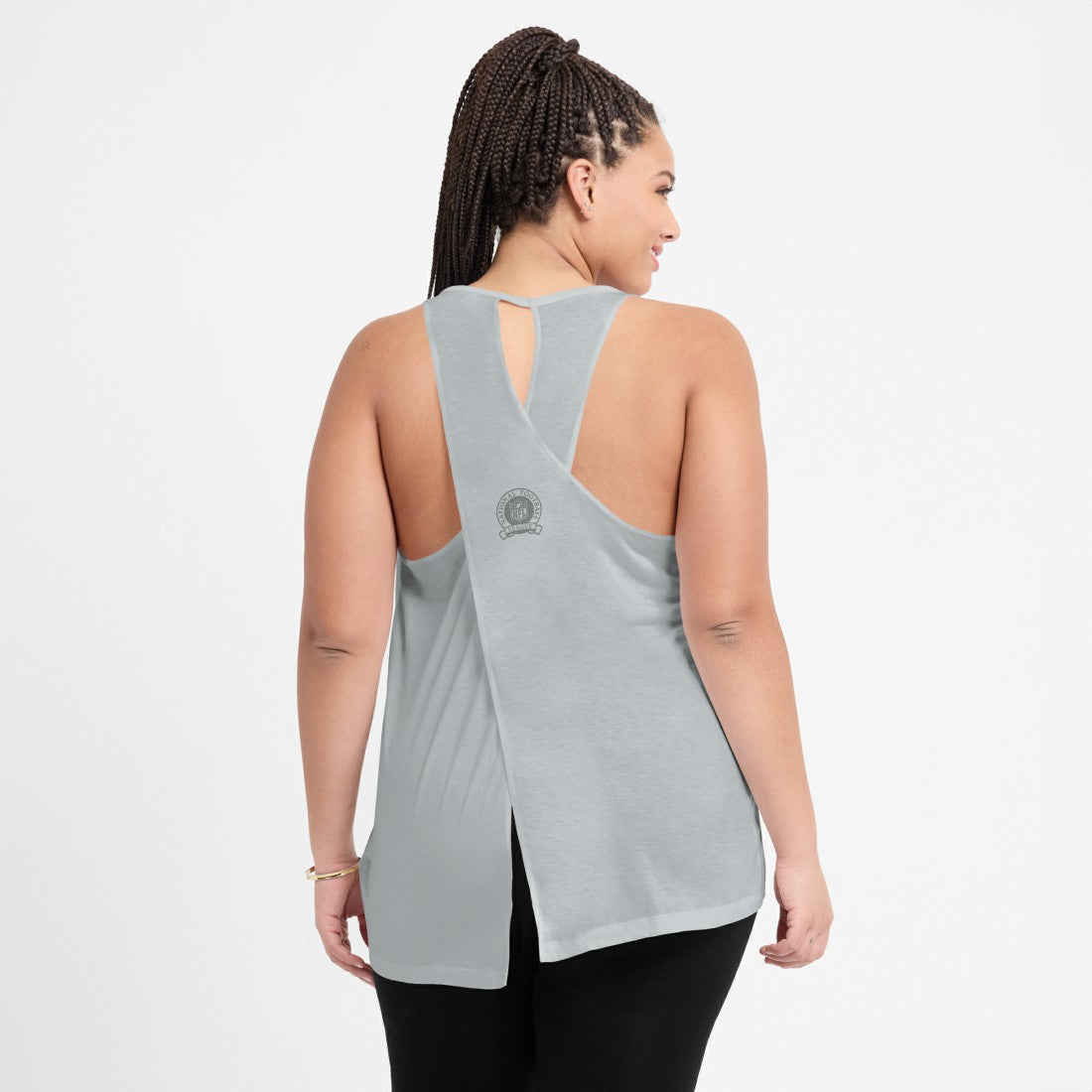 Women's Glory Open-Back Crisscross Dri-FIT Tank Top - Detroit Lions
