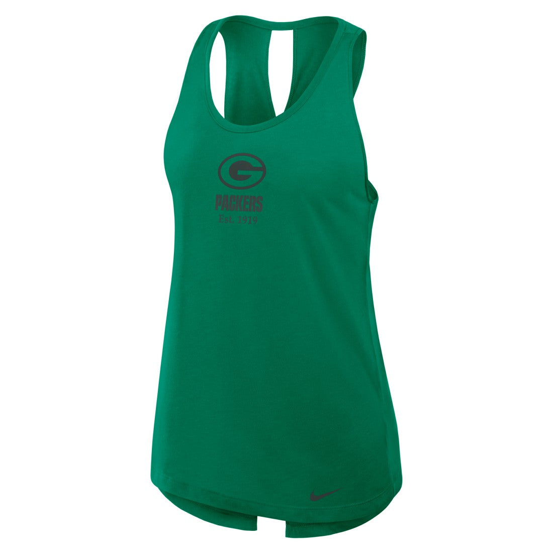 Women's Glory Open-Back Crisscross Dri-FIT Tank Top - Green Bay Packers