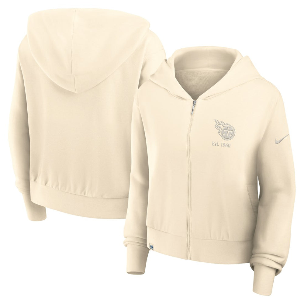 Women's Glory Cropped Full-Zip Hoodie - Tennessee Titans