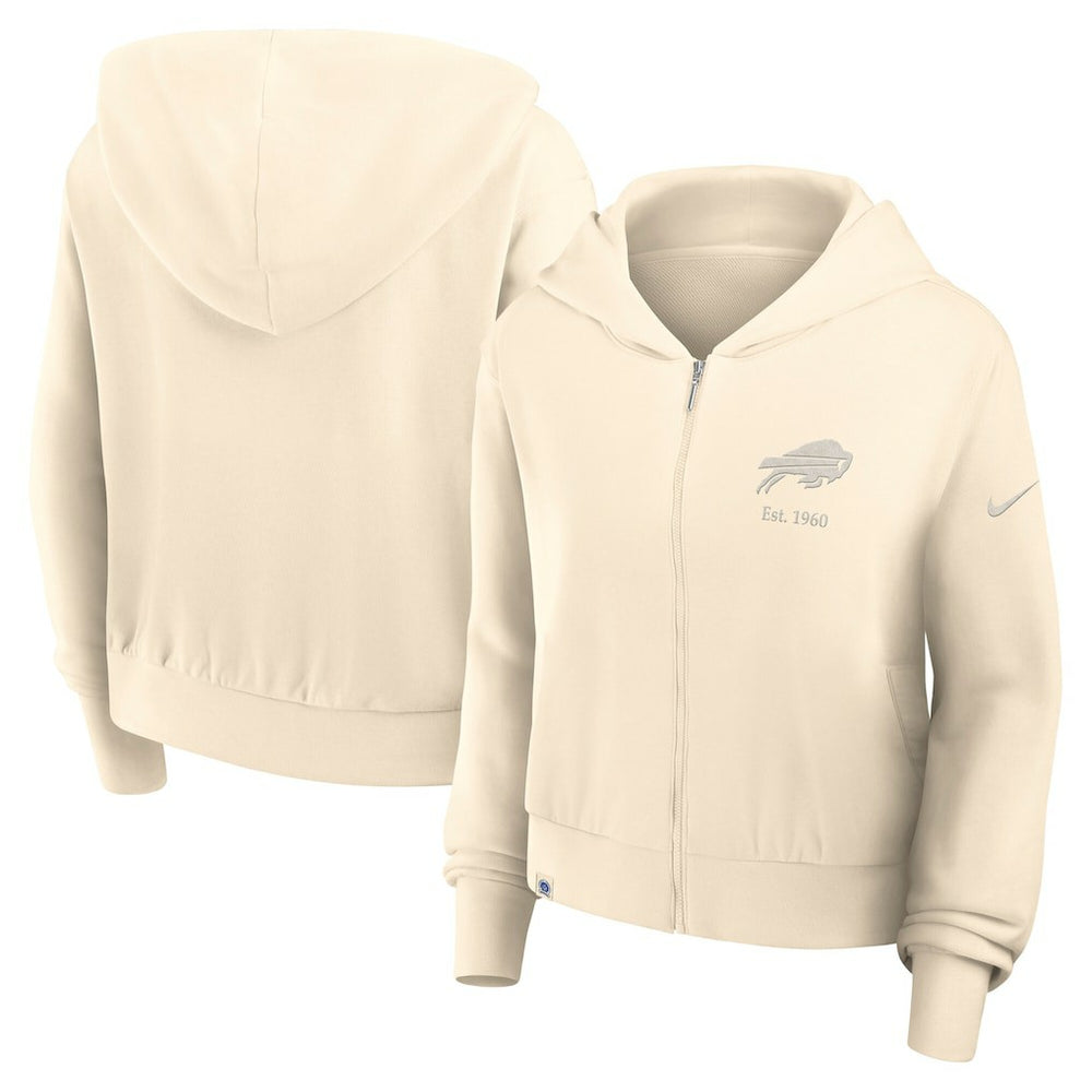 Women's Glory Cropped Full-Zip Hoodie - Buffalo Bills