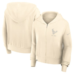 Women's Glory Cropped Full-Zip Hoodie - Houston Texans