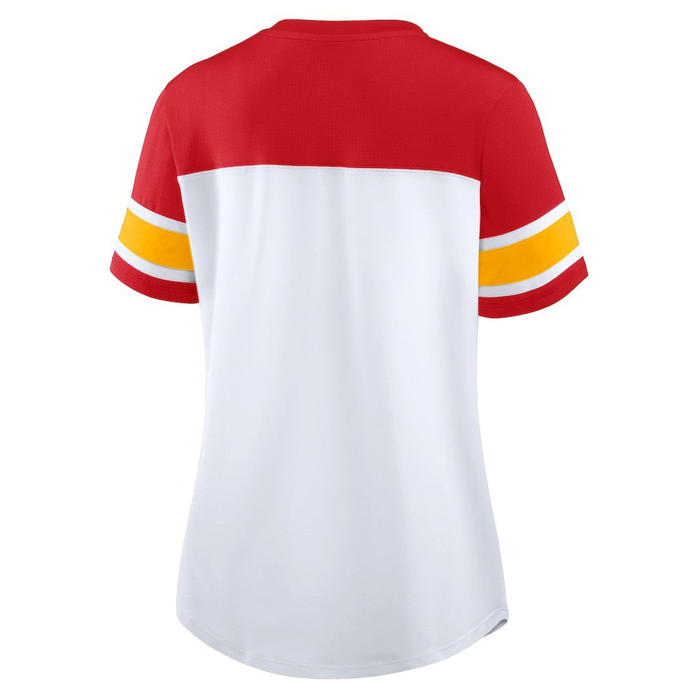 Women's Athena Lace-Up V-Neck T-Shirt - Kansas City Chiefs