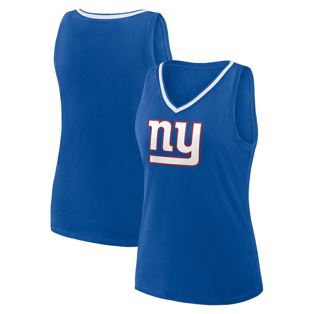 Logo Athletic Women's Stellar Win V-Neck Tank Top - New York Giants