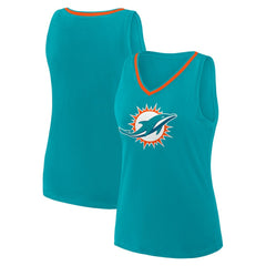 Logo Athletic Women's Stellar Win V-Neck Tank Top - Miami Dolphins