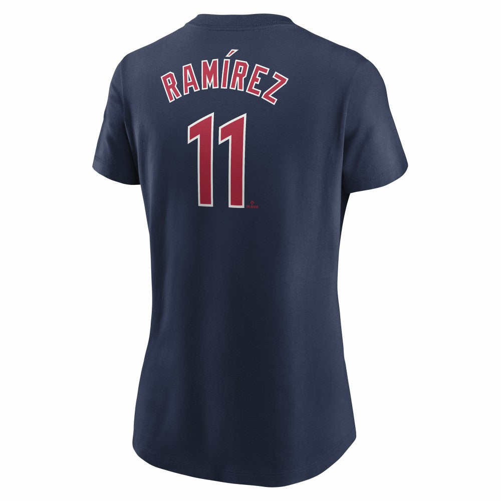 MLB José Ramírez Cleveland Guardians Nike Women's Cooperstown Collection Fuse Name & Number T-Shirt