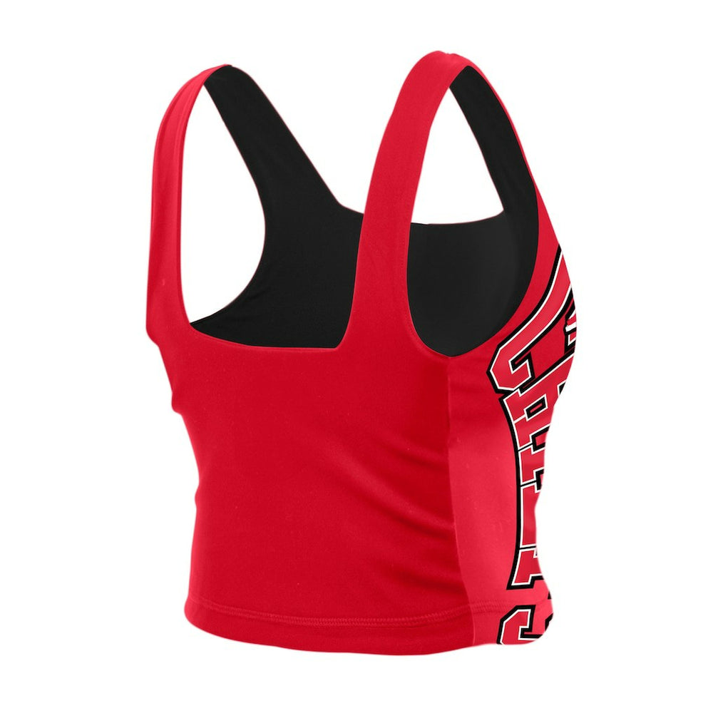 Women's Reversible Cropped Sport Classics Tank Top - Kansas City Chiefs