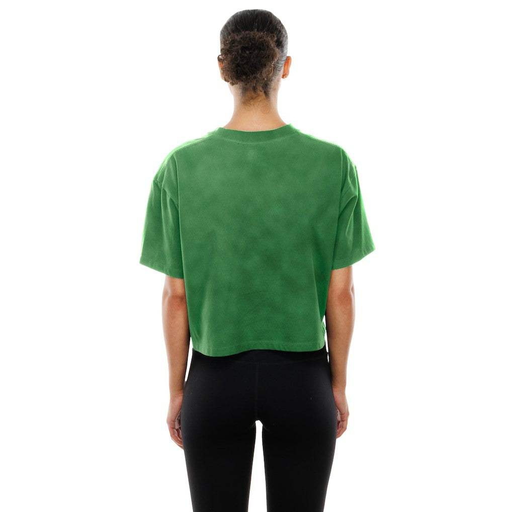 Women's Cropped Boxy Sport Classics Mineral Wash T-Shirt - Philadelphia Eagles