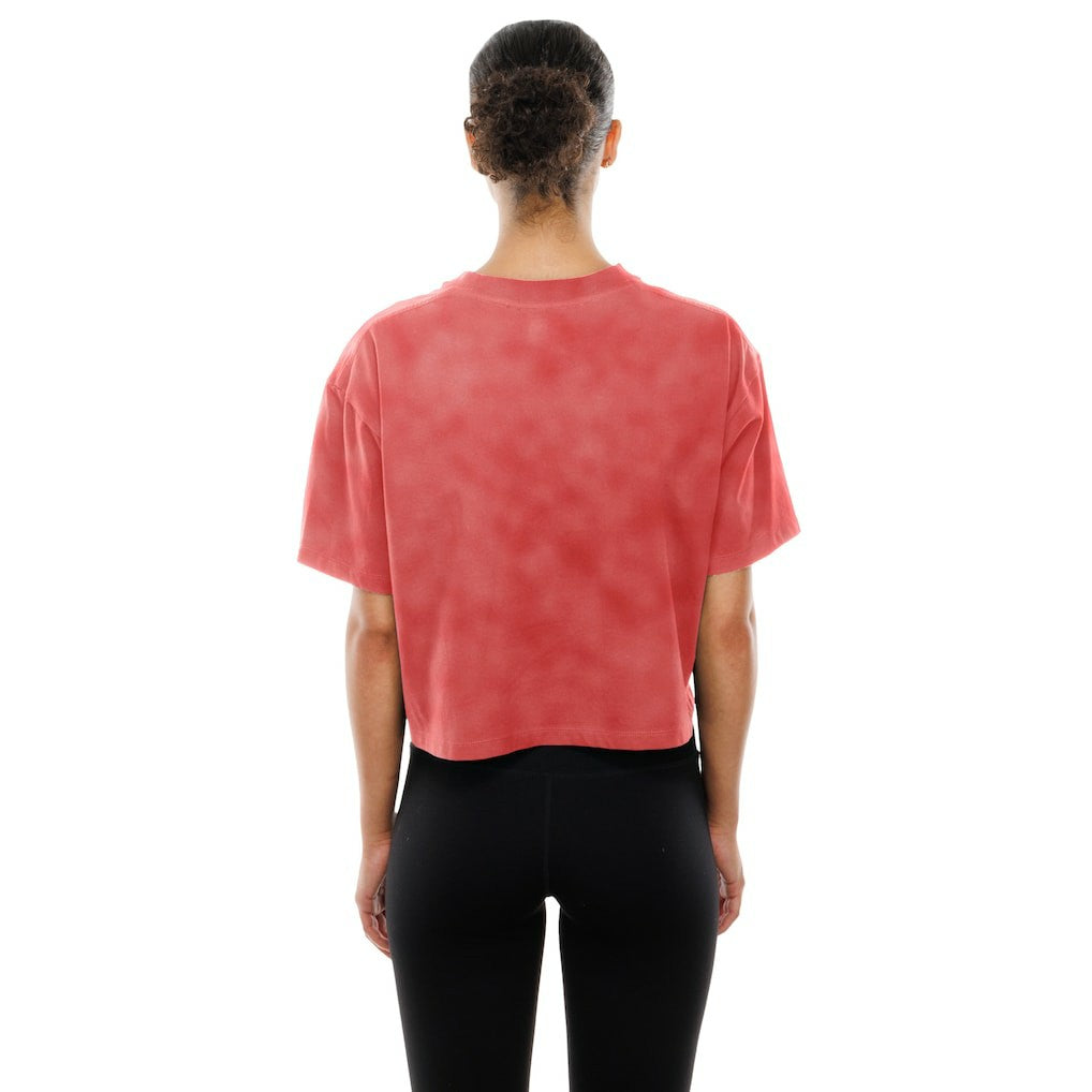 Women's Cropped Boxy Sport Classics Mineral Wash T-Shirt - Kansas City Chiefs