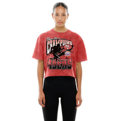 Women's Cropped Boxy Sport Classics Mineral Wash T-Shirt - San Francisco 49ers