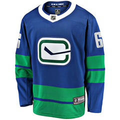 NHL Blue Brock Boeser Vancouver Canucks Fanatics Breakaway Jersey