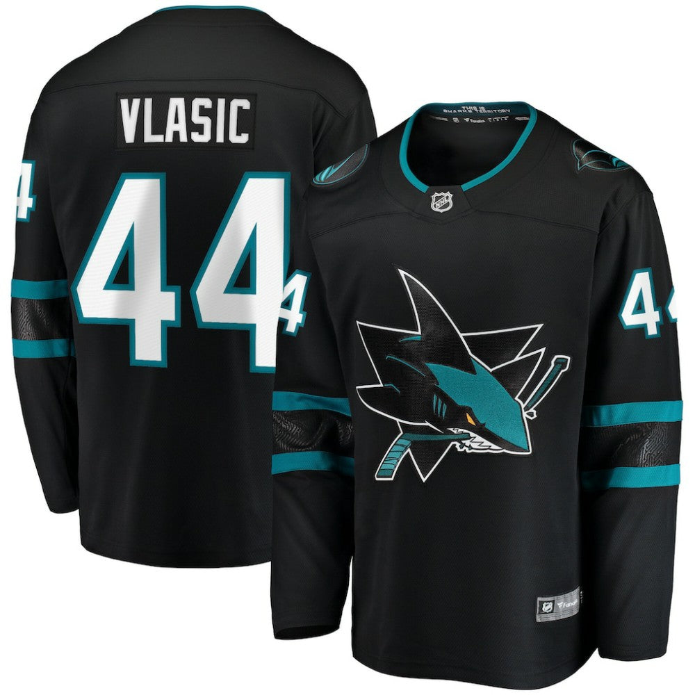 NHL Black Marc-Edouard Vlasic San Jose Sharks Fanatics Breakaway Jersey