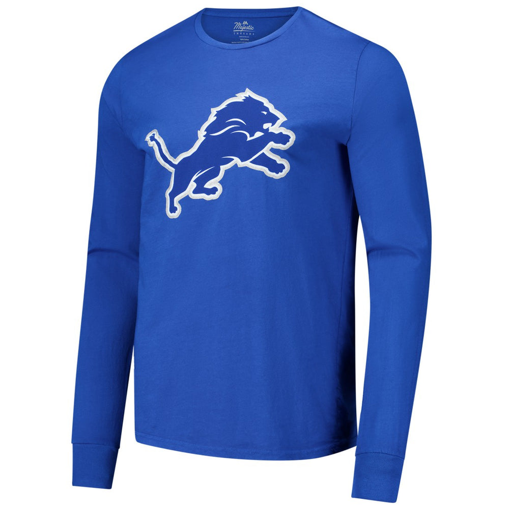 Amon-Ra St. Brown  Majestic Threads Name & Number Long Sleeve T-Shirt - Detroit Lions