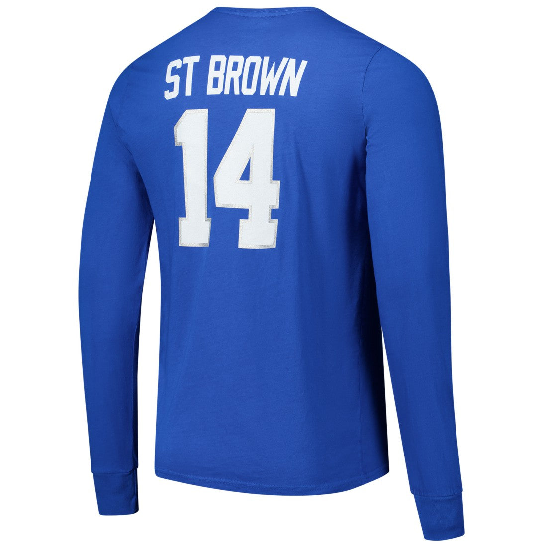 Amon-Ra St. Brown  Majestic Threads Name & Number Long Sleeve T-Shirt - Detroit Lions