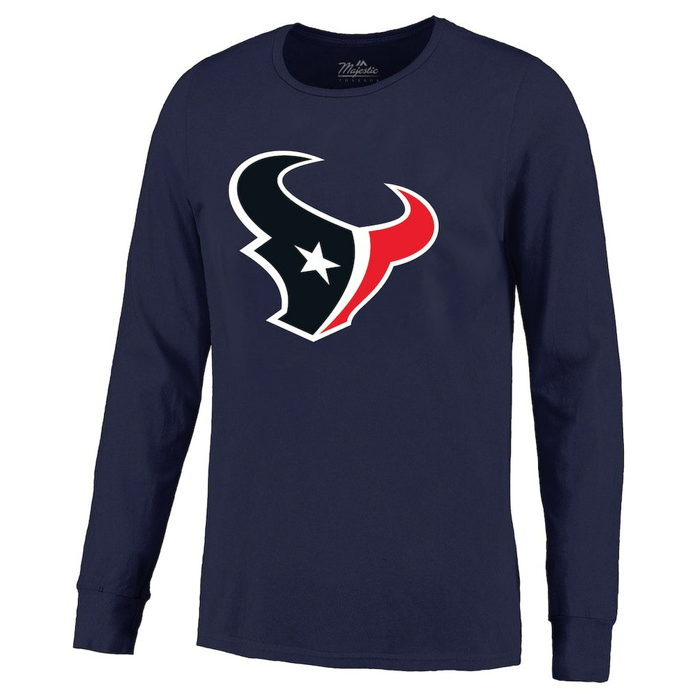 C.J. Stroud  Majestic Threads Name & Number Non-Distressed Long Sleeve T-Shirt - Houston Texans