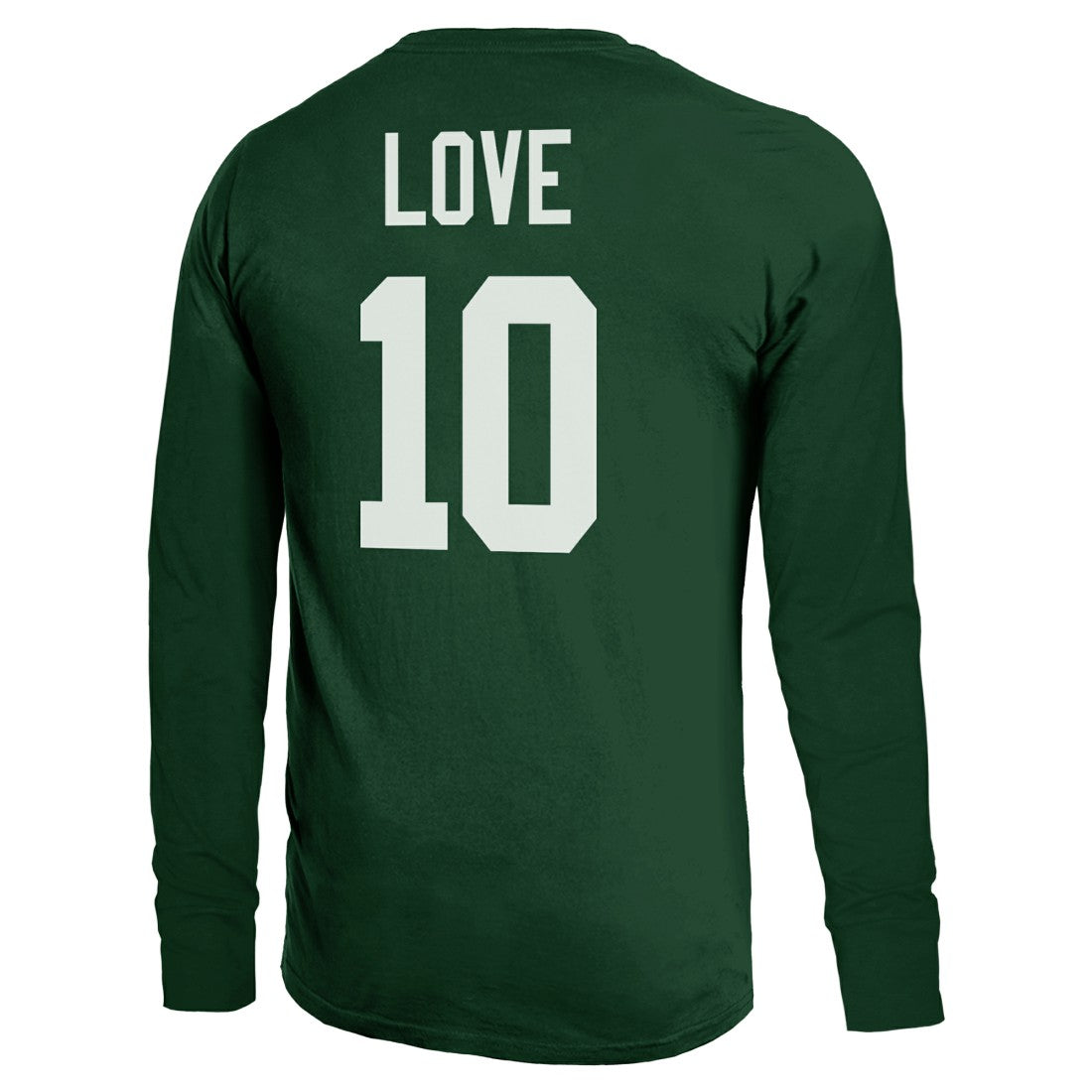Jordan Love  Majestic Threads Name & Number Long Sleeve T-Shirt - Green Bay Packers