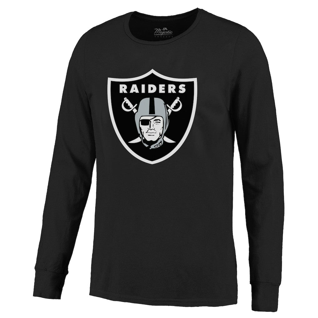 Maxx Crosby  Majestic Threads Name & Number Non-Distressed Long Sleeve T-Shirt - Las Vegas Raiders