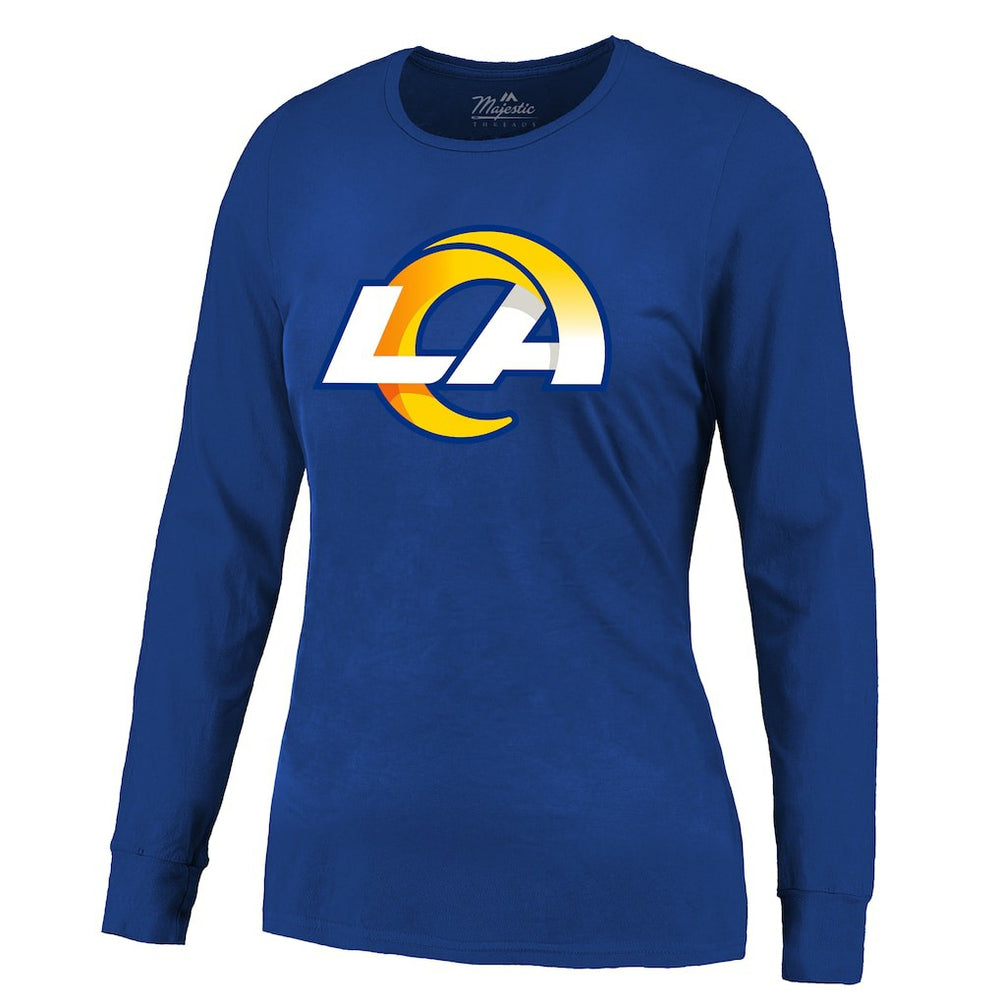 Puka Nacua  Majestic Threads Women's Player Name & Number Long Sleeve T-Shirt - Los Angeles Rams