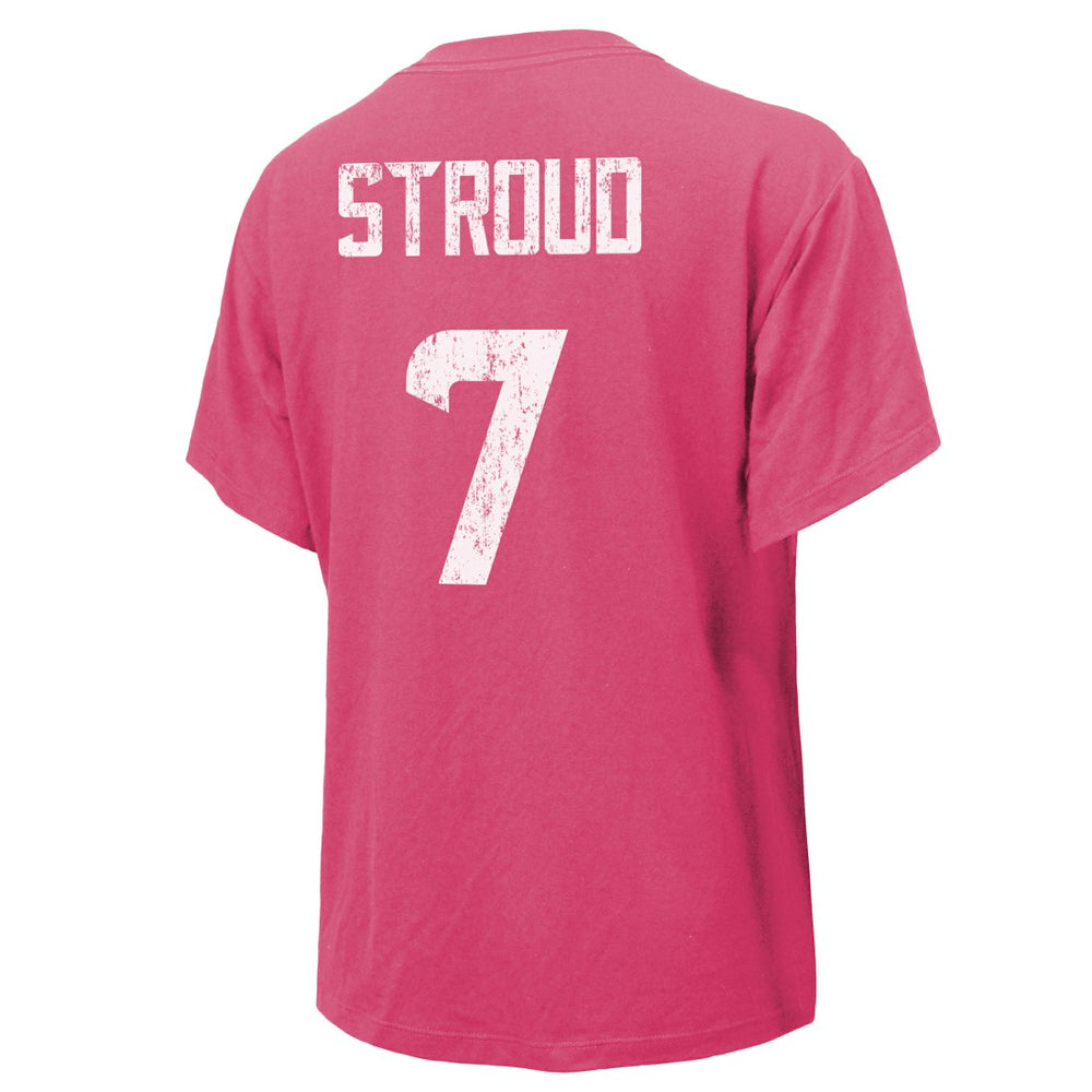 C.J. Stroud  Majestic Threads Women's Name & Number T-Shirt - Houston Texans