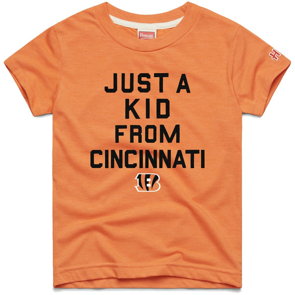 Homage Youth Just a Kid Tri-Blend T-Shirt - Cincinnati Bengals