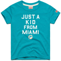 Homage Youth Just a Kid Tri-Blend T-Shirt - Miami Dolphins
