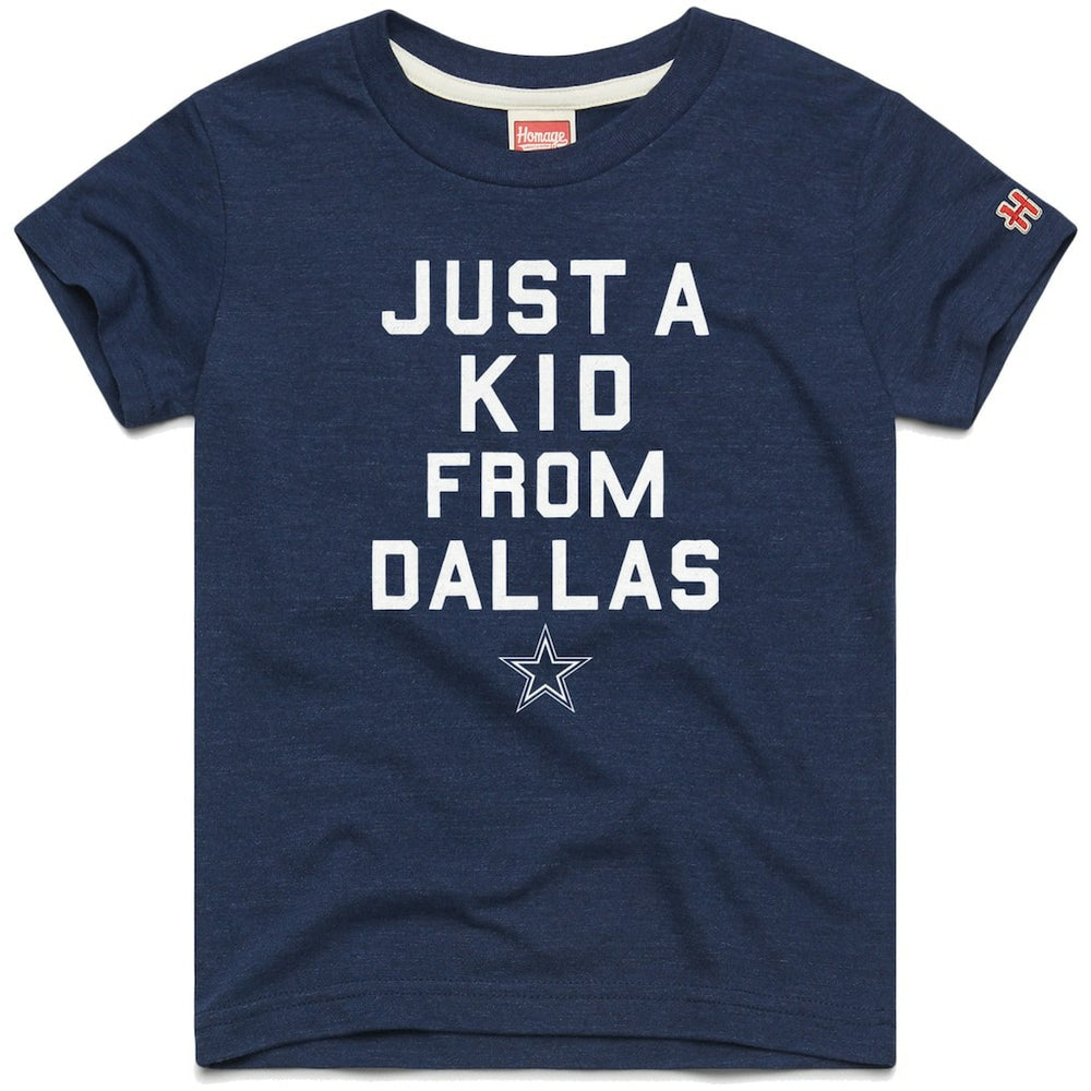Homage Youth Just a Kid Tri-Blend T-Shirt - Dallas Cowboys