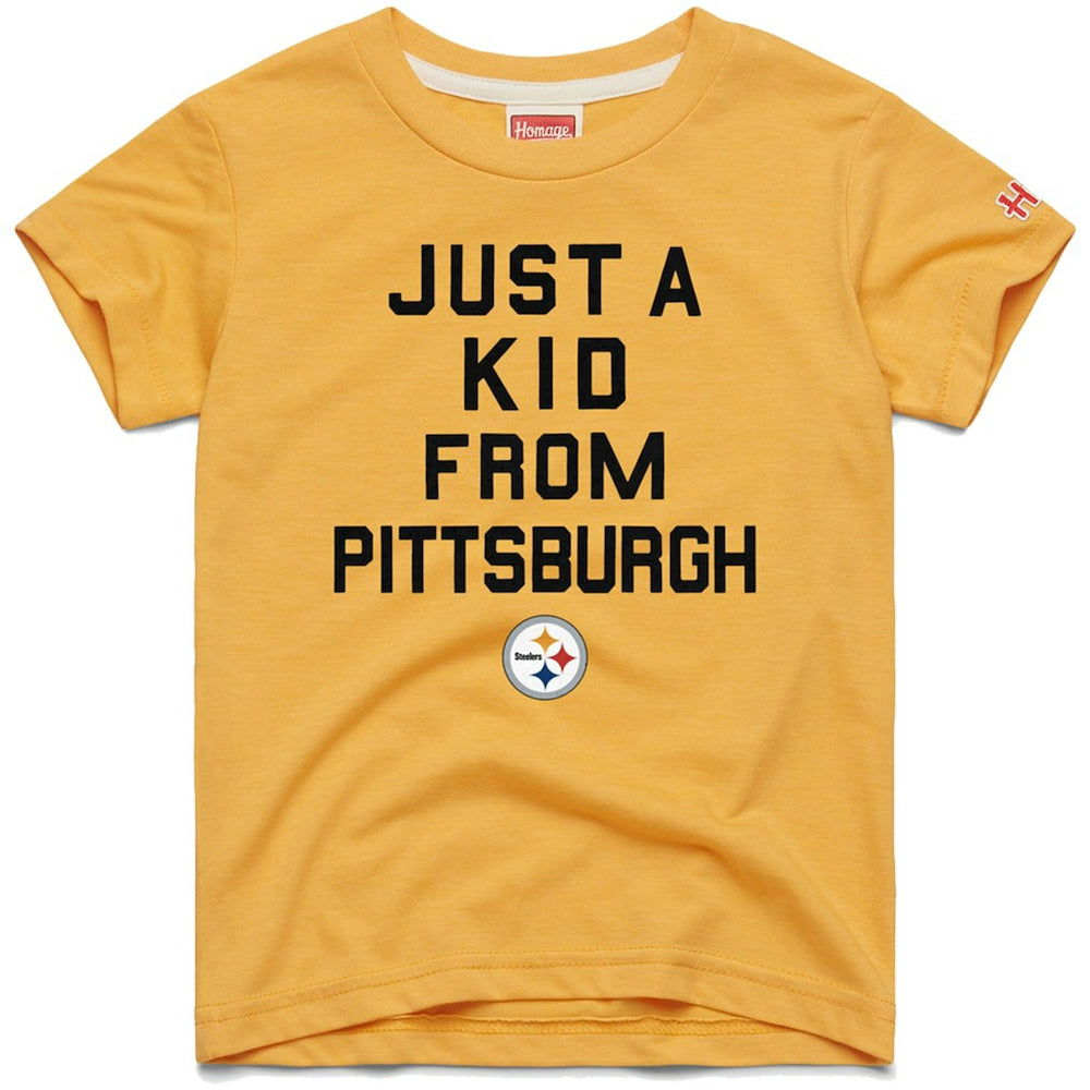 Homage Youth Just a Kid Tri-Blend T-Shirt - Pittsburgh Steelers