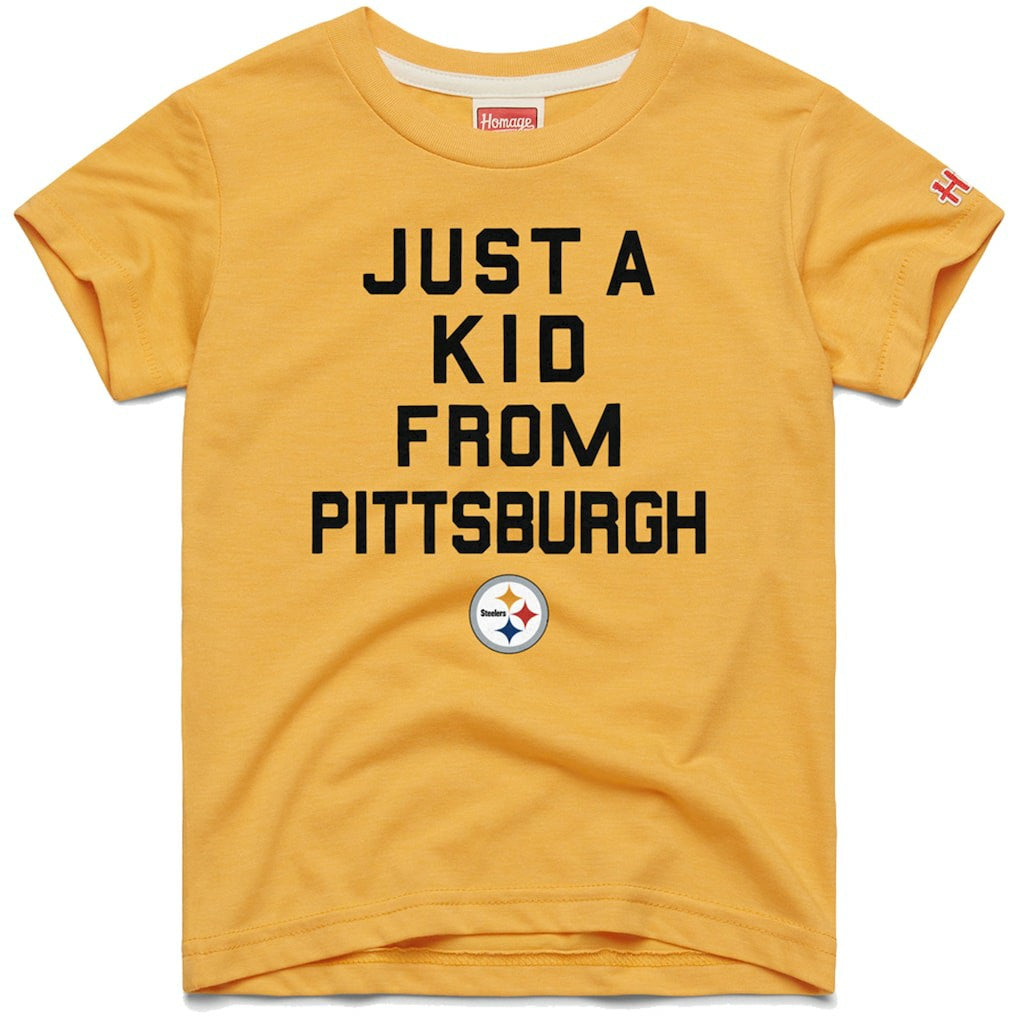 Homage Youth Just a Kid Tri-Blend T-Shirt - Pittsburgh Steelers