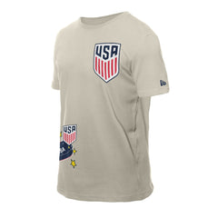 USMNT New Era Logo Select T-Shirt - New Era Light Beige