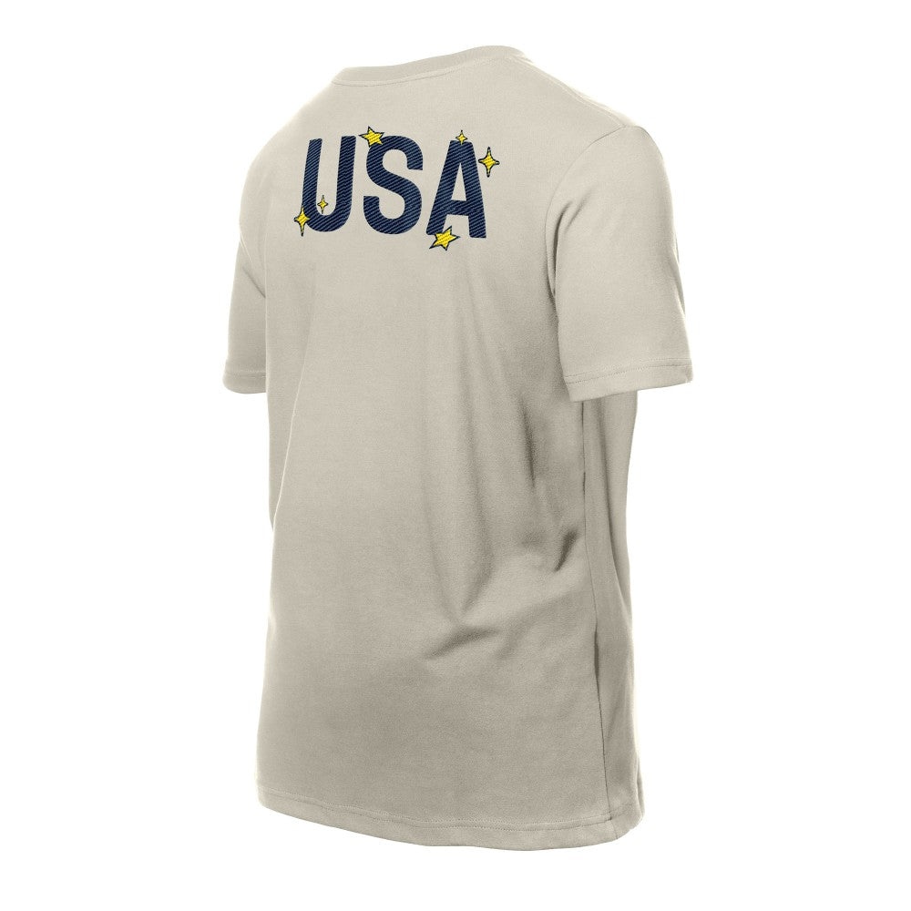 USMNT New Era Logo Select T-Shirt - New Era Light Beige