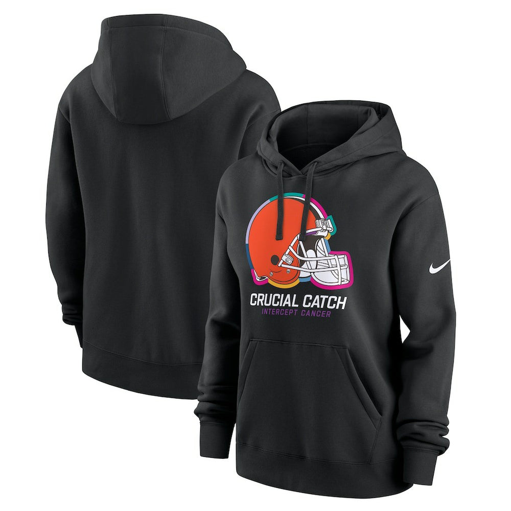 Women's 2024 NFL Crucial Catch Club Pullover Hoodie - Cleveland Browns