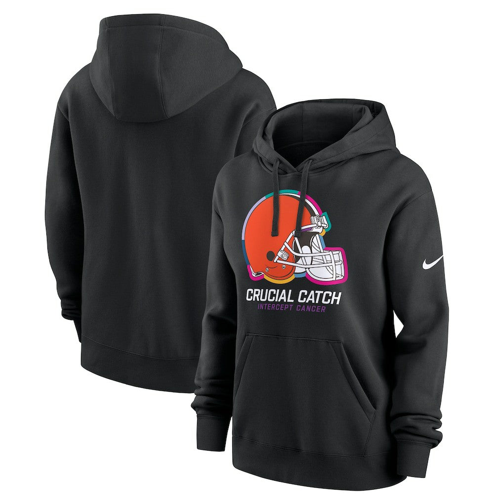 Women's 2024 NFL Crucial Catch Club Pullover Hoodie - Cleveland Browns