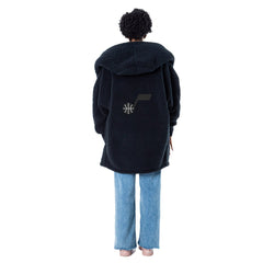 NBA The Best Lounger in the World By Jill Martin Utah Jazz Unisex Black Oversized Open-Front Hoodie Sweater shop