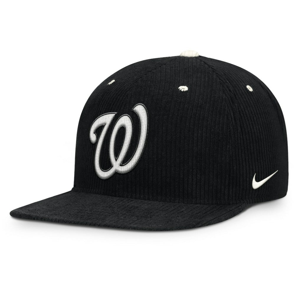 MLB Washington Nationals Nike Pro Corduroy Structured Snapback Hat