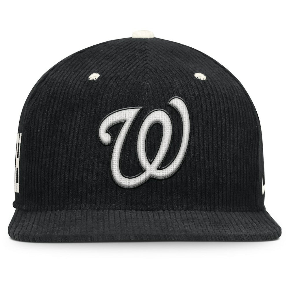 MLB Washington Nationals Nike Pro Corduroy Structured Snapback Hat