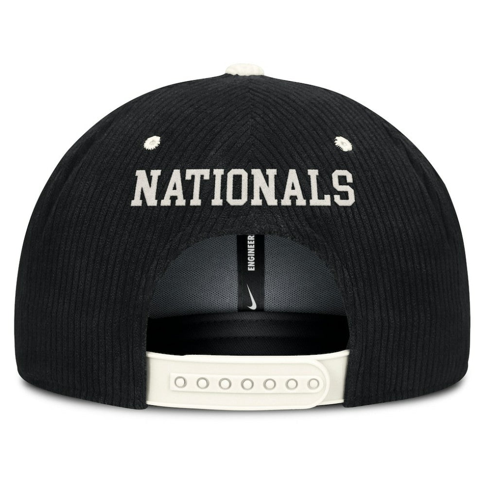 MLB Washington Nationals Nike Pro Corduroy Structured Snapback Hat