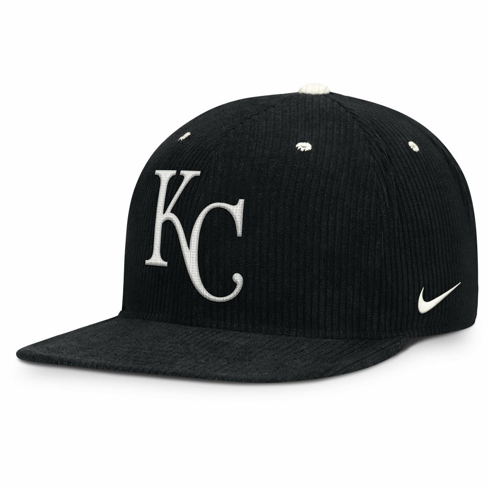 MLB Kansas City Royals Nike Pro Corduroy Structured Snapback Hat