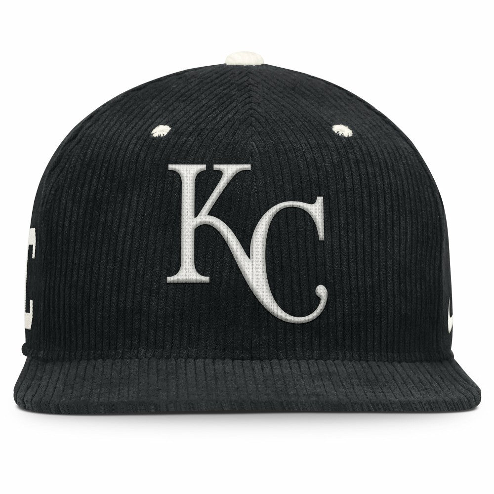 MLB Kansas City Royals Nike Pro Corduroy Structured Snapback Hat