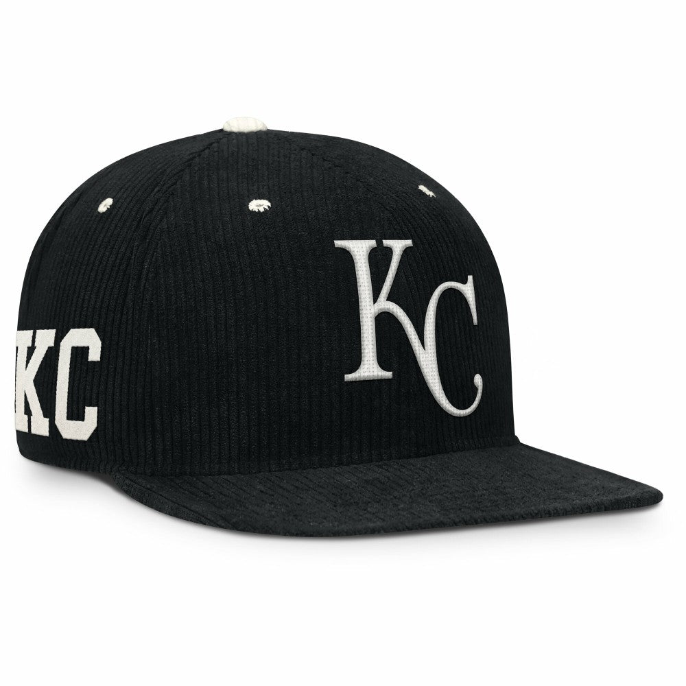 MLB Kansas City Royals Nike Pro Corduroy Structured Snapback Hat