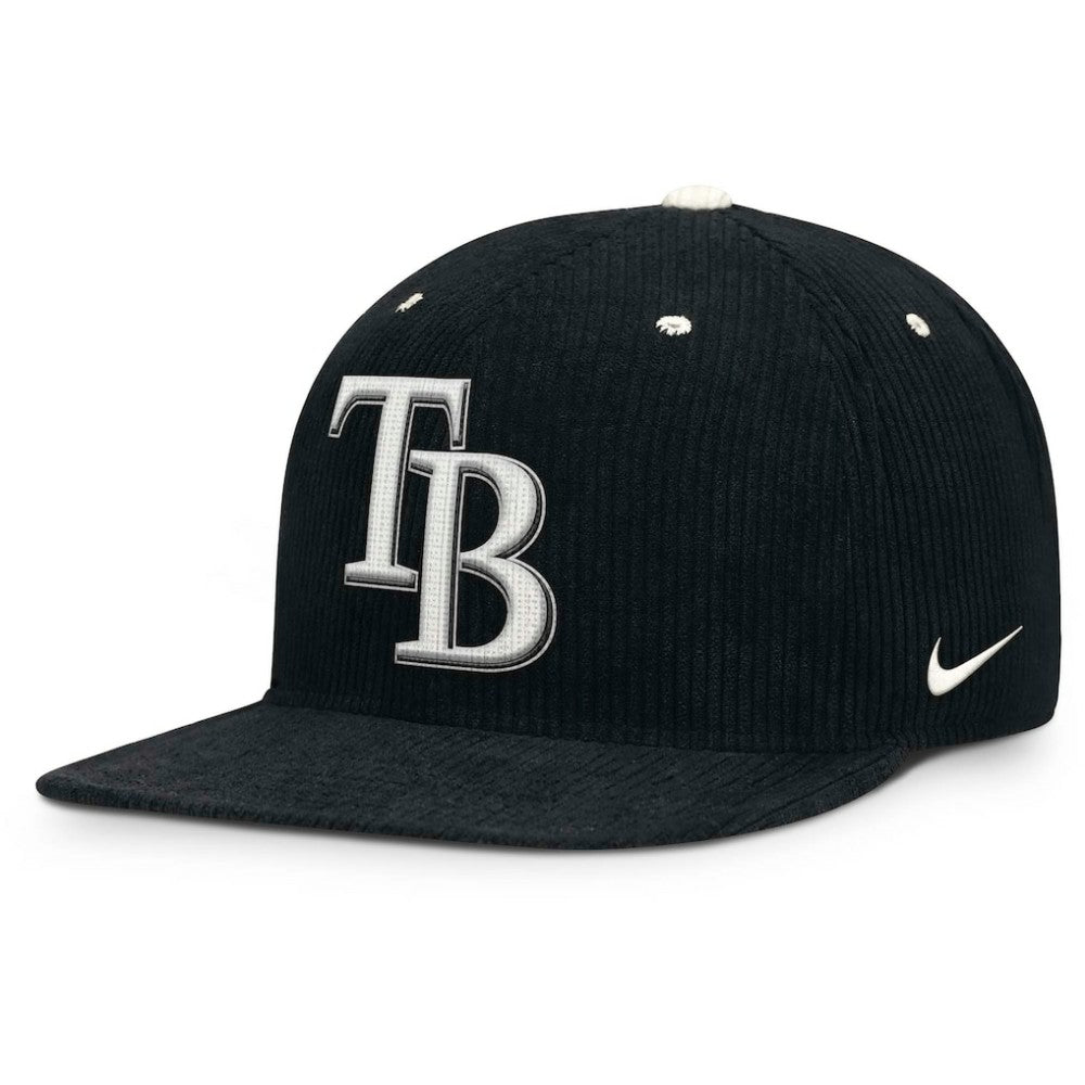 MLB Tampa Bay Rays Nike Pro Corduroy Structured Snapback Hat