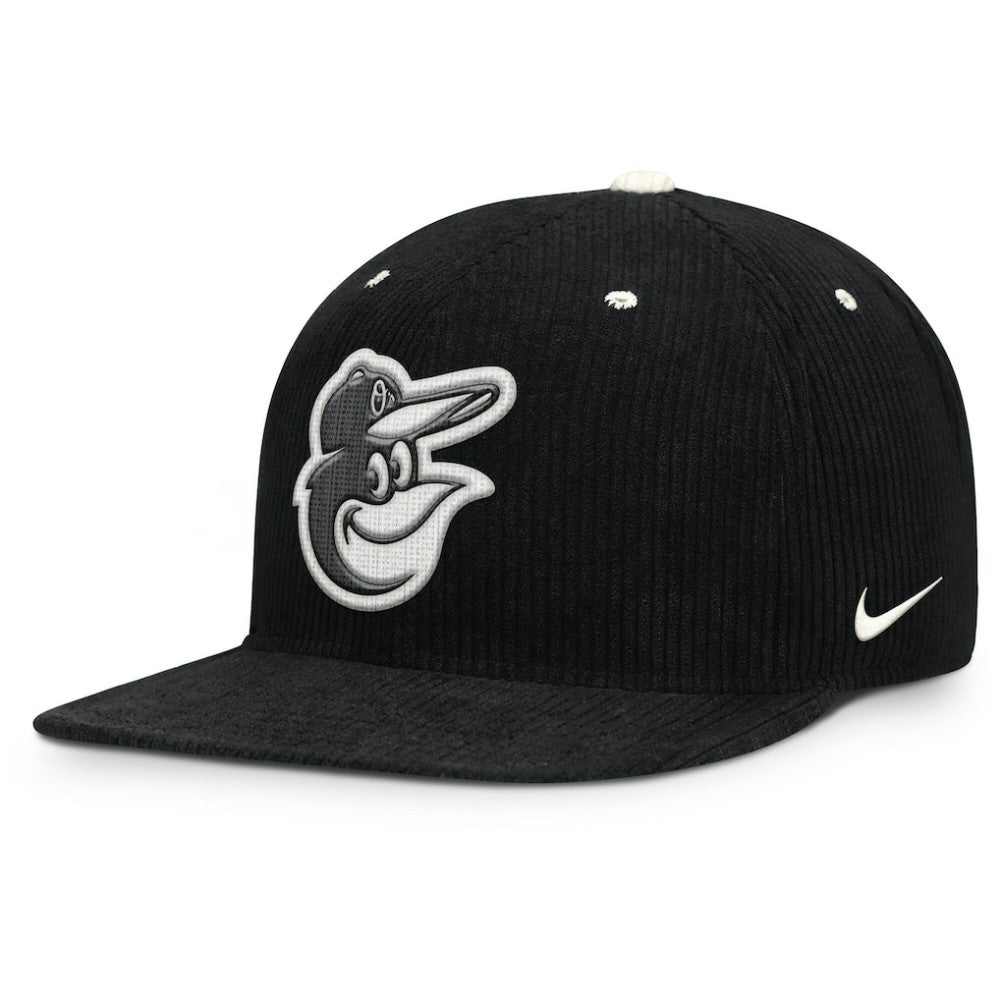 MLB Baltimore Orioles Nike Pro Corduroy Structured Snapback Hat