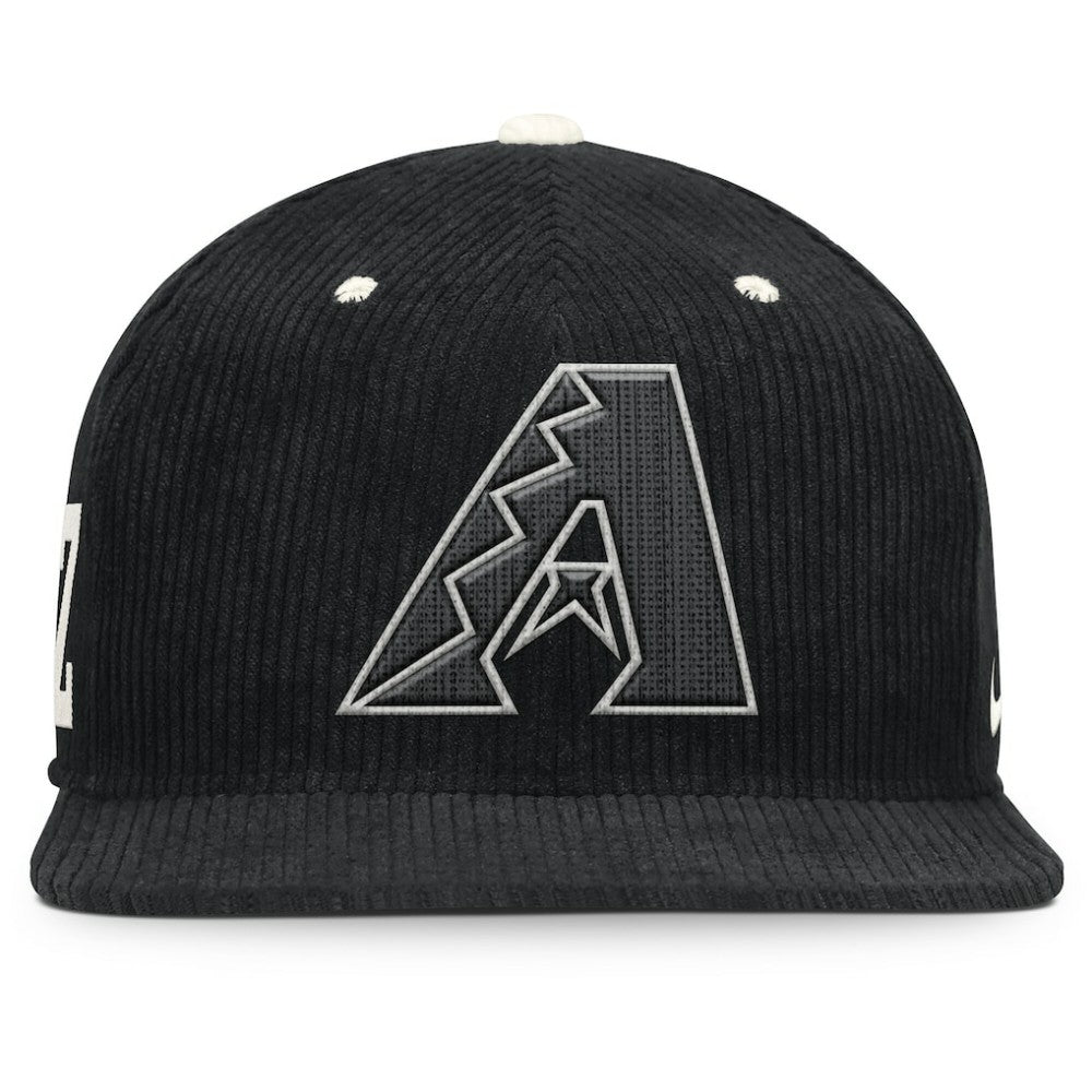MLB Arizona Diamondbacks Nike Pro Corduroy Structured Snapback Hat