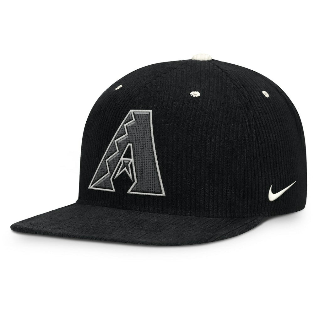 MLB Arizona Diamondbacks Nike Pro Corduroy Structured Snapback Hat
