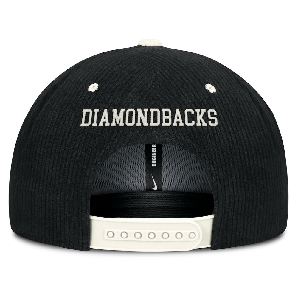 MLB Arizona Diamondbacks Nike Pro Corduroy Structured Snapback Hat
