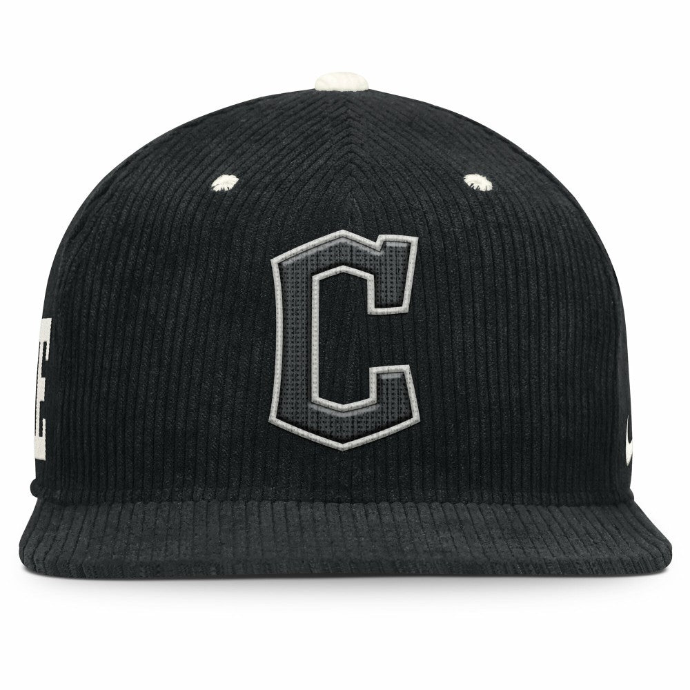 MLB Cleveland Guardians Nike Pro Corduroy Structured Snapback Hat