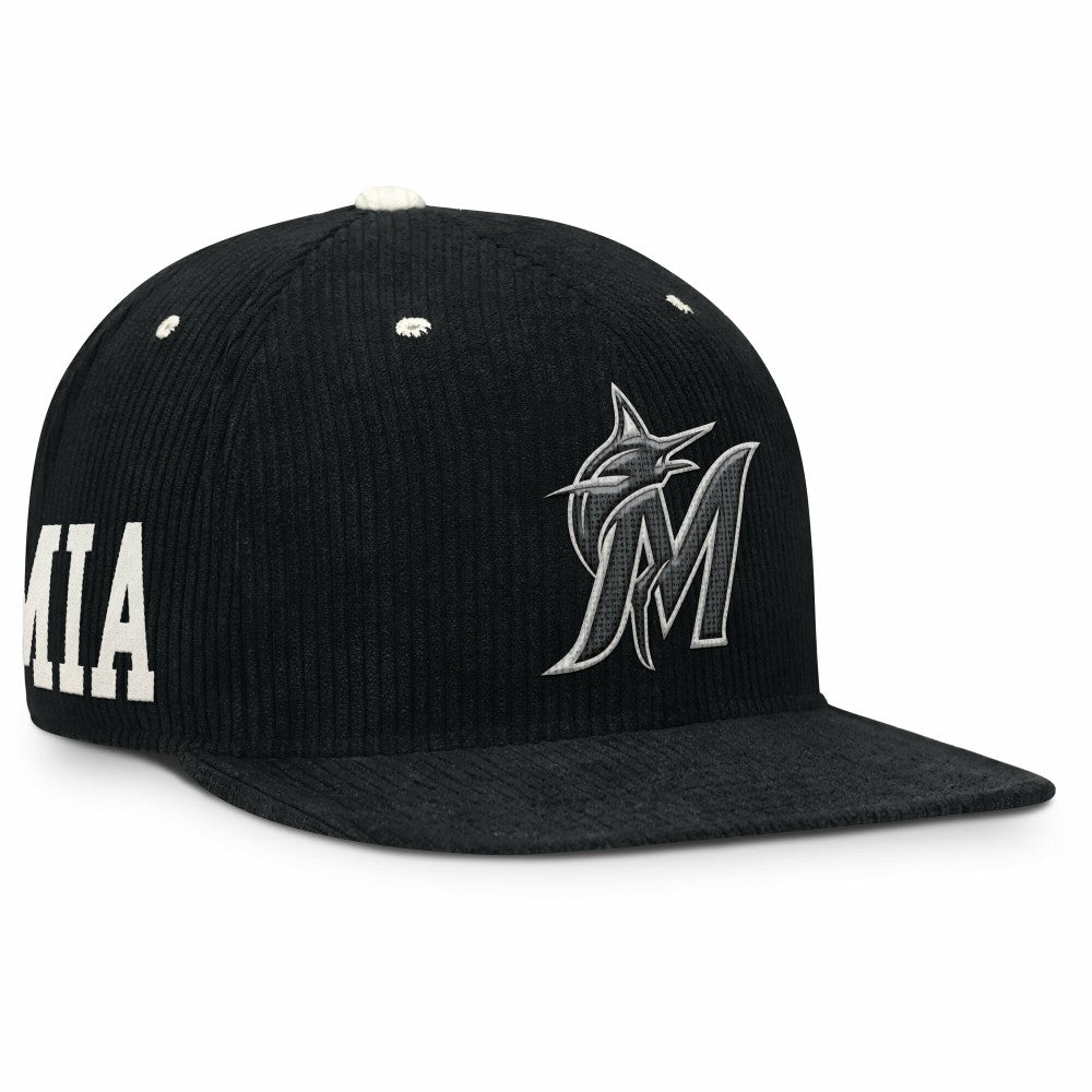 MLB Miami Marlins Nike Pro Corduroy Structured Snapback Hat