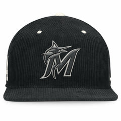 MLB Miami Marlins Nike Pro Corduroy Structured Snapback Hat