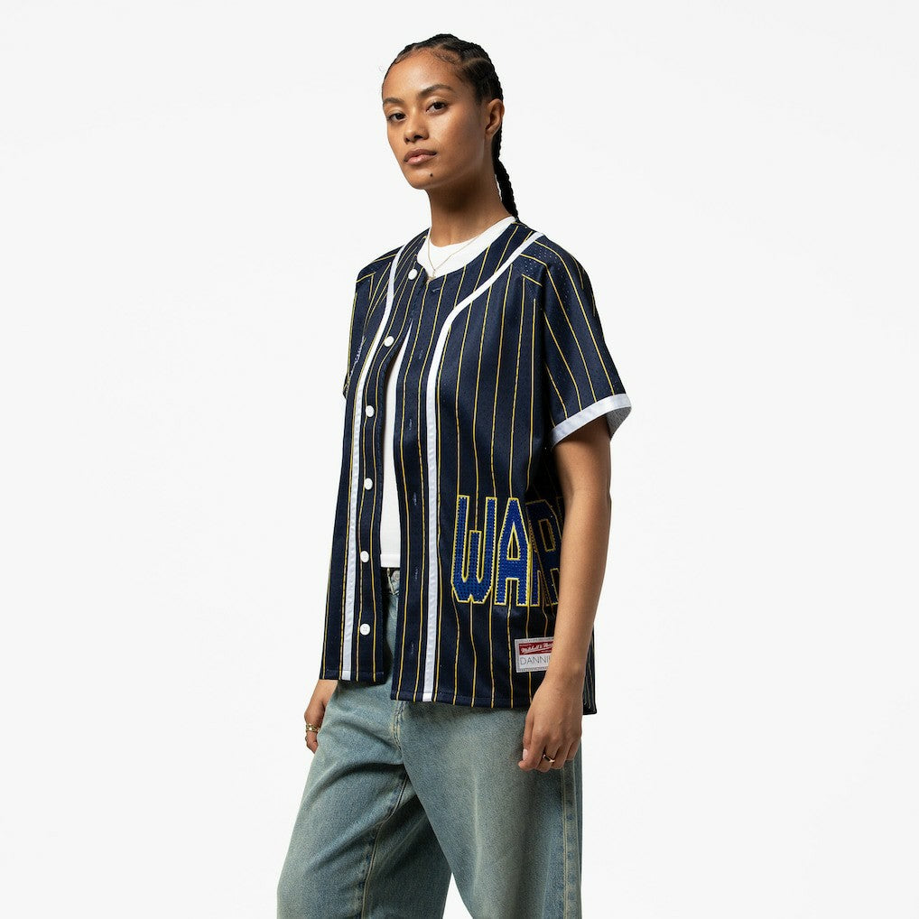 NBA Golden State Warriors x DANNIJO Women's Fashion Baseball Jersey sale