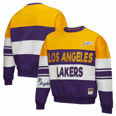 NBA Los Angeles Lakers x DANNIJO Women's Blocked Pullover Sweatshirt